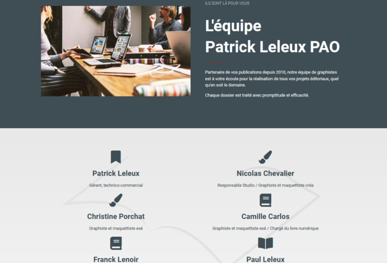 Site vitrine Patrick-leleux par Creavania