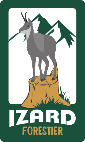 Izard Forestier - Logo créé par Creavania